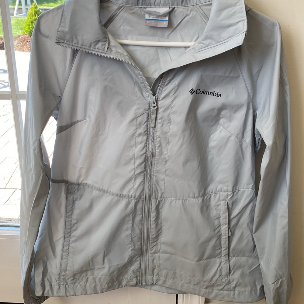 Columbia Light Blue/Gray Outdoor Jacket - S